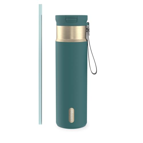Contigo SnapSeal 24 oz Water Bottle w/Carry Strap & Reusable Straw | Vacuum-Insulated Stainless Steel for Hot & Cold Drinks | Spill-Proof Lid | BPA & Lead-Free | Dishwasher Safe