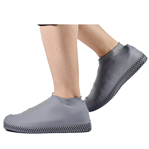 Cubrebotes de Silicona Reutilizables con Suelas Antideslizantes Gris miniatura 1