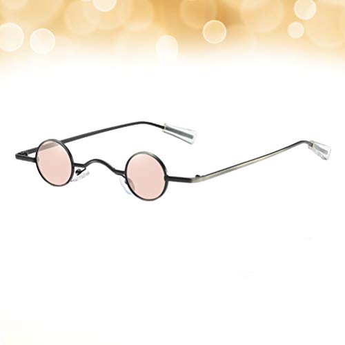 Óculos de sol com armação redonda pequena, óculos decorativos para festa, óculos de praia para homen