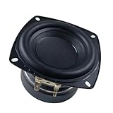 diamètre diagonal112mm BGDIEAKIN Haut-Parleur de Graves médiums de 3.5 Pouces, 1 pièce, Haut-Parleur Audio HiFi 4 Ohm 40W, Caisson de Basses à Longue Course