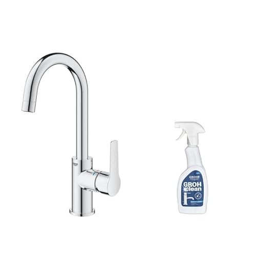 Mitigeur lavabo Quickfix Start 2021 avec tirette et vidage taille + nettoyant GrohClean - vue 2