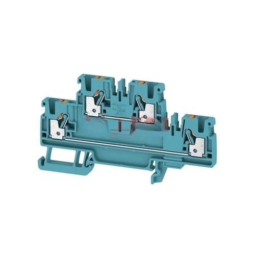 Bloques de terminales de paso tipo borne push-in A2T 2.5 BL de dos pisos