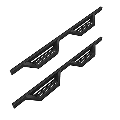 ONINE Drop Steps Custom Fit 2019-2023 Chevy Silverado/Gmc Sierra 1500 & 2020-2023 Chevy Silverado/Gmc Sierra 2500HD 3500HD Crew Cab Running Board Side Step Nerf Bar Rock Slider, Textured Black