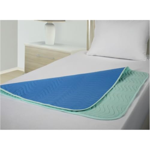 MAS QUE AYUDAS – Empapador de Cama Lavable con Alas, 90 x 80 cm, 4 Capas, Reutilizable, Absorbente e Impermeable, Incontinencia y Cuidados, Protección Total