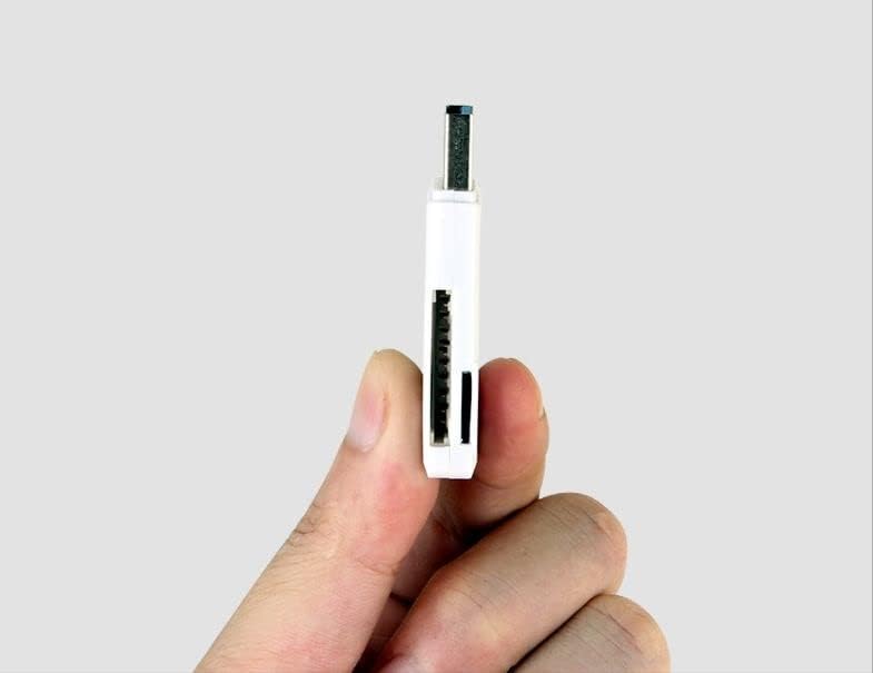 USB 2.0 Card Reader, Supports SD/SDHC/SDXC/Micro SD/Micro SDXC/TF/MMC (White)