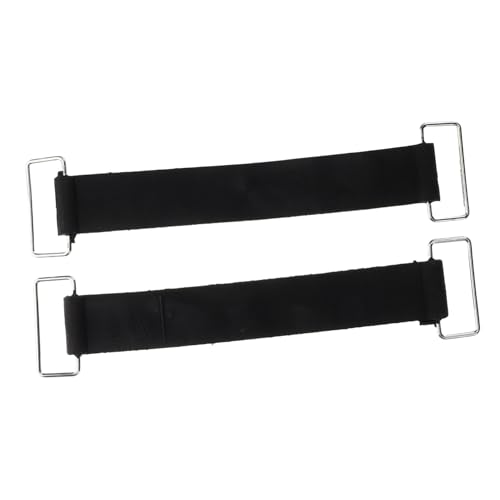 HEALLILY 2pcs Adjustable Battery Tie down Straps Nonslip Rubber Fastening Straps for Motorcycle Heavy Duty Battery Hold down Effortless Installation Stable Hold for Various Models