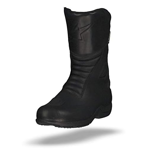Alpinestars Motocicleta Botas Web Goretex, Negro, Tamaño 45