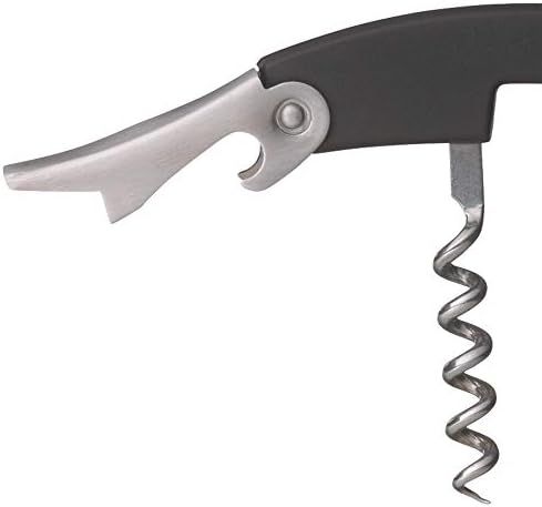 BarCraft Waiters Friend Corkscrew Wine Opener, Black, 11 x 3 x 1.5 cm