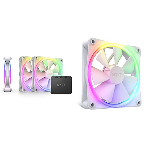 Image of NZXT RGB Fan Bundle - F120 RGB Duo Triple Pack and Single F120 RGB Fan - 4 x 120mm Dual-Sided RGB Fans