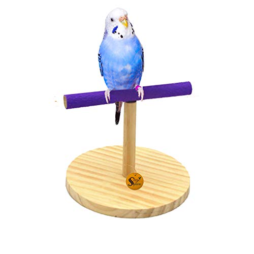 Sage Square Natural Sand Wooden Bird Playful Climbing Tabletop Stand for Cage Accessory Perch Bird Toy for Budgies, Cockatiel, Parrot, Conure, Java, Finch, Canary and Other Small Birds (B087CQ6G2R) Amazon Price History, Amazon Price Tracker
