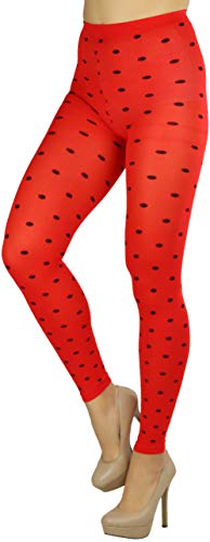 Image of ToBeInStyle Women's Opaque Ankle Long Nylon Footless Fun Tights Pantyhose