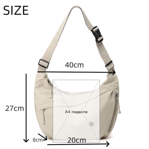 Bolso cruzado de nylon medio para mujer miniatura 4