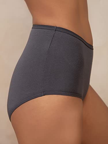 Image of NYKD by Nykaa Pack of 3 High Rise Full Brief Cotton Stretch Full Rear Coverage Panty (S)