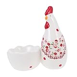 jojofuny Ceramic Floral Pattern Egg Holder Mini Decorative Single Egg Storage Rack Cute Kitchen Breakfast Accessory for Home and Fridge Use - Image 1