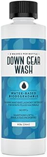 [5 Loads] Concentrated Down Wash Detergent for Restored Loft & Warmth - Down Detergent for Coats to Improve Water Repellency - High-Performance Detergent For Down Jacket and More - USA Made - 8 oz