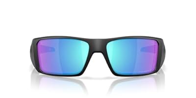 Oakley Men's OO9231 Heliostat Rectangular Sunglasses, Matte Black/Prizm ...