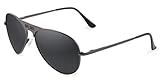Gafa de sol Skull Rider JFKBLACK Gafas, Negro, Talla única Unisex Adulto