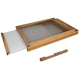 Beehive Screened Bottom Board 8 Frame, Dipped in Beeswax, Solid Wood Beehive Separated Board Beekeeping...