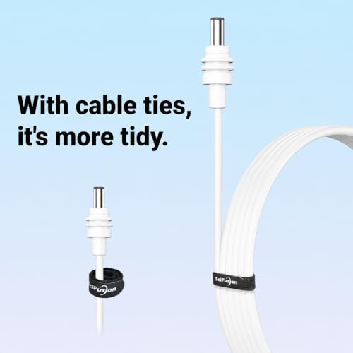 Image of Starlink Mini White Power Cable 32FT /10M, 18AWG DC5521 Replacement