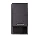 Produktbild trendteam smart living Badezimmer Hängeschrank Wandschrank Monte, 37 x 76 x 28 cm Front: Grau Matt, Korpus: Grau Melamin mit viel Stauraum