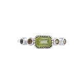 Garnet, Peridot, Amethyst Ring for Women, Statement Jewelry in 925 Sterling Silver Ring Size US 5 To 13, Gemstone, Peridot
