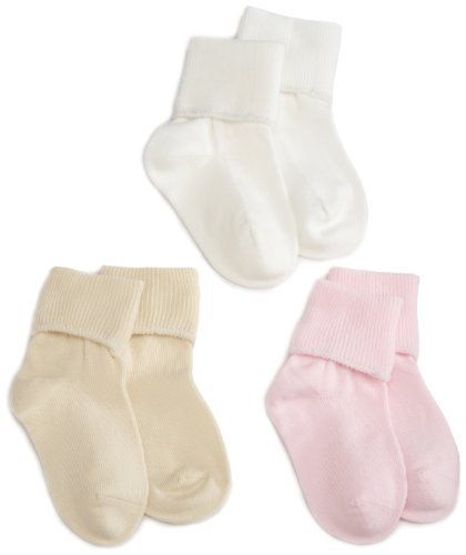 Jefferies Socks Girls 2-6x Organic Cotton Turncuff