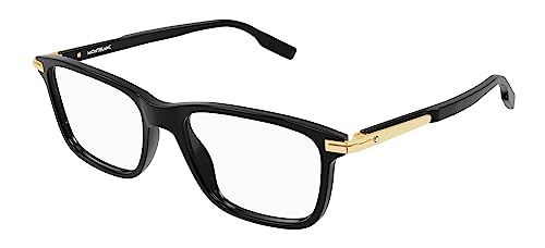 Montblanc MB0277O-005 gafas de vista de lujo con montura refinada para estilo ejecutivo