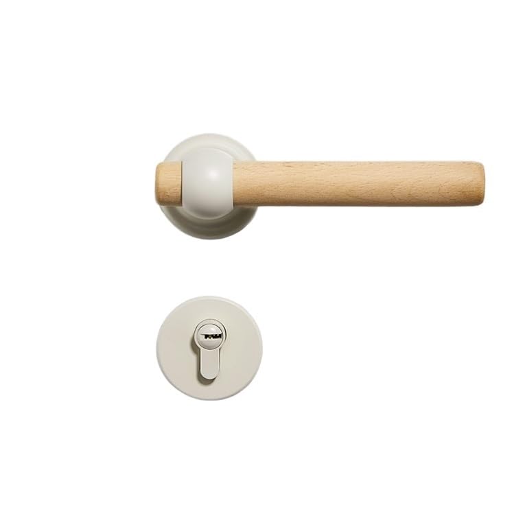 Serrure de porte intérieure de chambre en bois avec poignée scindée silencieuse