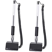 HOMSFOU Signature Pen 3 Piece Set Office Writing Pen 0.7mm Desk Stand Included for Office School