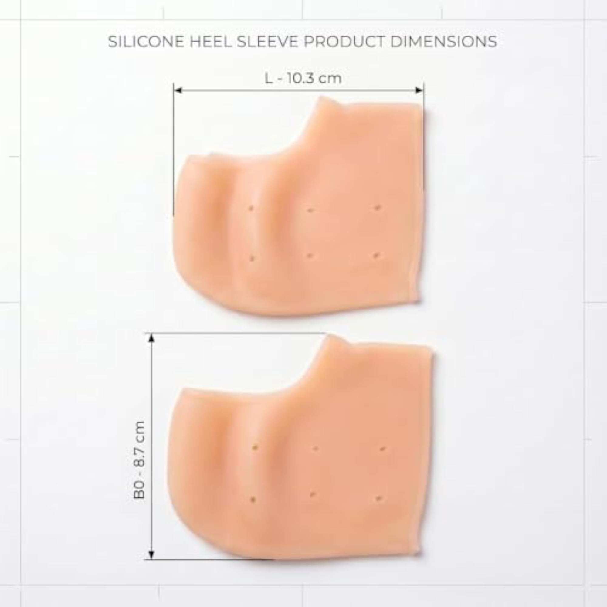 Reusable Silicone Gel Heel Protector Socks for Foot Care