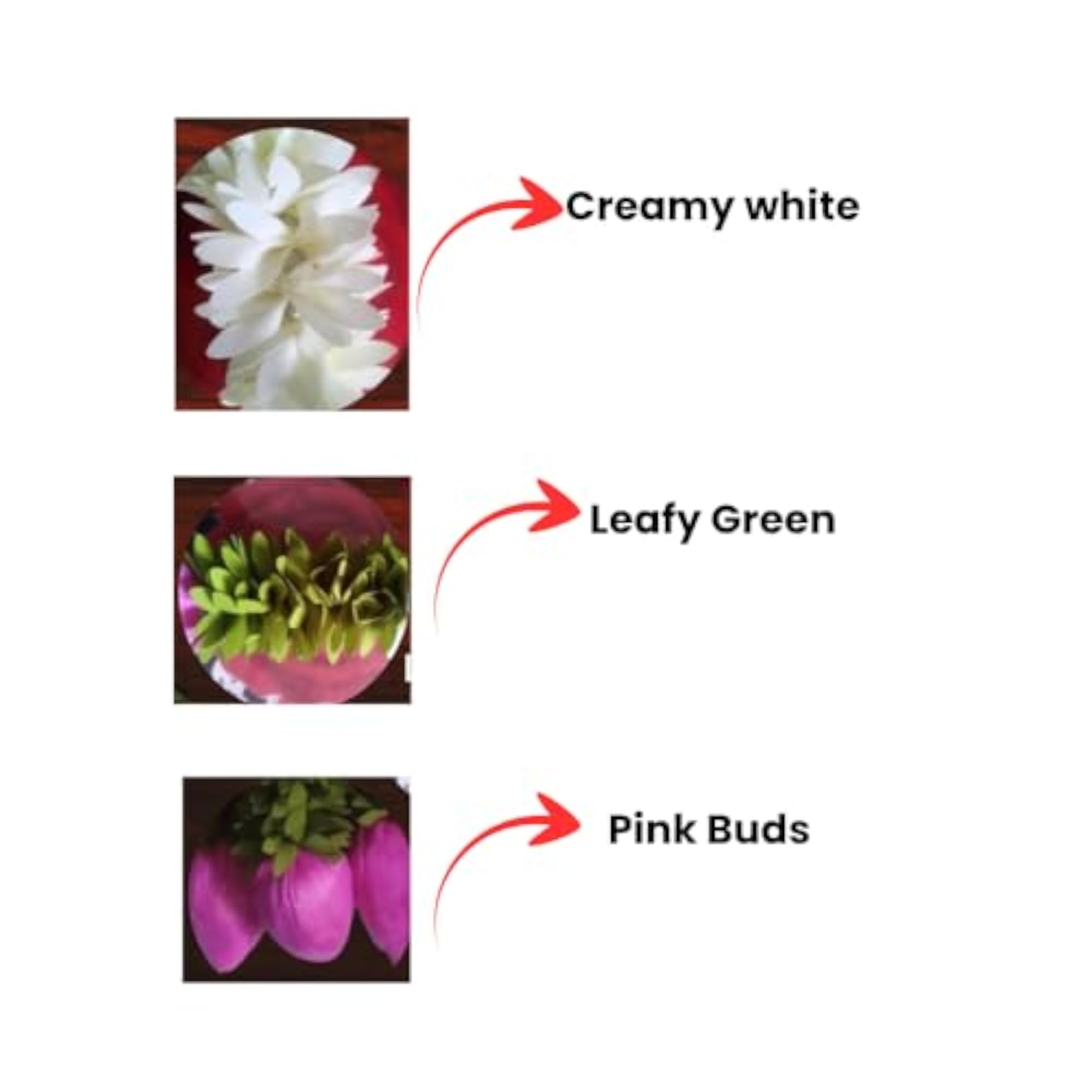 Artificial White Gajra Flower Strings for Home & Pooja Decoration