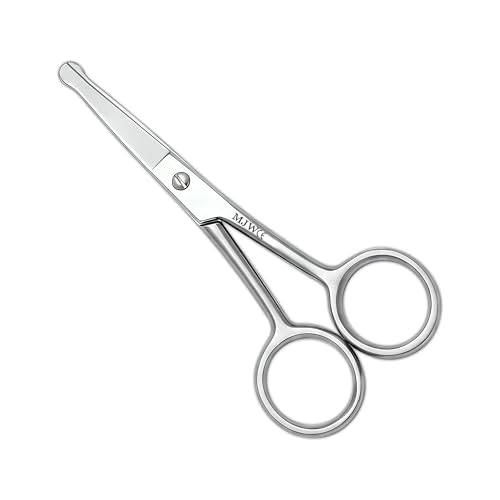 MJW Forbici per peli di naso e orecchie–Forbici per tagliare