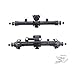 Palumma RC Front Rear Axle Assembly, Front Axle Rear Axle Universal Axle Set for AXIAL SCX24 1/24 RC Car Upgrade Parts(Black)