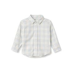 Ivory Light Blue Simple Plaid
