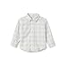 Amazon Essentials x Sofia Grainge Baby Jungen Flanellhemd mit Knopfleiste und Karomuster, Elfenbein Blau Hell Einfaches Plaid, 18 Monate