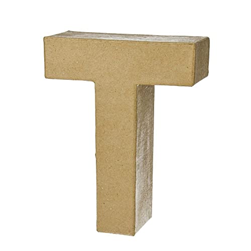 PappArt Buchstabe - T - Höhe ca. 17,5 cm Tiefe ca. 5,5 cm