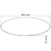 vidaXL Superficie de Mesa Redonda Trasnparente Cristal Templado 900mm Tablero