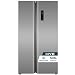 HYE American Fridge Freezer - Side By Side American Style Fridge Freezer, No Frost, 92cm Width, 505L Freestanding Design, Low Noise (37dB), Sleek Inox Finish, Ideal For Large Families - RF01AM505DS07