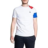 Le Coq Sportif Mens Short Sleeve Tricolour T-Shirt White XL