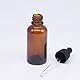 Enadvd 6 x 30ml Amber Brown Glass Bottle with Glass Dropper Pipettes, Sample Empty Glass Bottles, for Perfumes and Essential Oil Aromatherapy Blends (6 Pack)