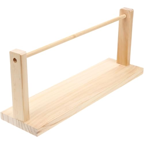 Organizador para manualidades de madera Zerodeko con estante para cintas de regalo