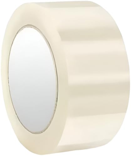 Clear Packing Tape 2 Inch x 50 Yards Heavy Duty Strong Adhesive for Secure Parcel Sealing Moving Boxes Cartons Postal Bags and Office Use Crystal Clear Finish pack contain 1 clear tape