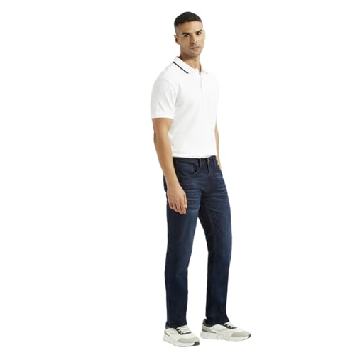 Image of Men's 511 Dark-Blue Slim Fit Mid Rise Jeans