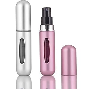 ILLUVA 5ml Mini Parfümzerstäuber Taschenzerstäuber, Nachfüllbare Parfum Zerstäuber, Portable Sprühflaschen, Leere Spray…