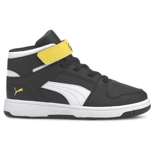 PUMA PUMA unisex child Anzarun Sneaker, Puma White-high Risk Red-puma Royal, 13.5 Little Kid US