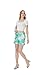 Matchable Family Hawaiian Chic Ruffled Resort Shorts, Wispy Cereus Palm Mist, Women, Medium