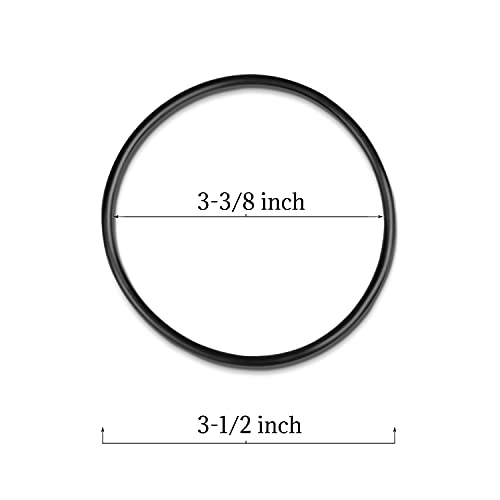 O-Ring for Reverse Osmosis Water Filter Housings Diameter 3.5\" O.D. Black 3 Pcs O-Ring Set
