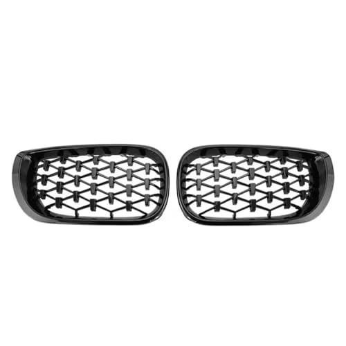 Calandre BMW E46 4 portes 2002-2004 style diamant noir brillant pour calandre de course