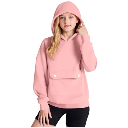 Oversized Hoodies for Girls Cute Fashion Hoodie Pullover Plain Basic Soft Sweatshirts Y2K Tops Fall Winter Outfits3