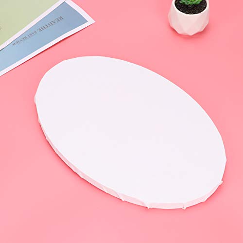 Art Canvas Board 2Pcs Canvas Board White Blank Canvas Panel Boards Cotton Artist Canvas Boards For Painting Drawing Oil Acrylic Paint(Oval 20X30Cm) Acrylic Primed Canvas #TOP3